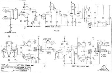 Trace Elliot V Twin schematic circuit diagram